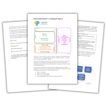 Maths mastery approach