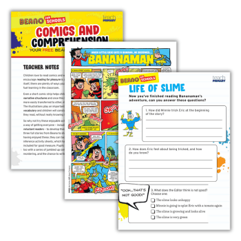Comic strip KS2 resource pack