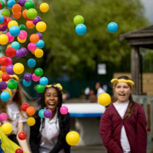 Pupils taking part in Children in Need activities