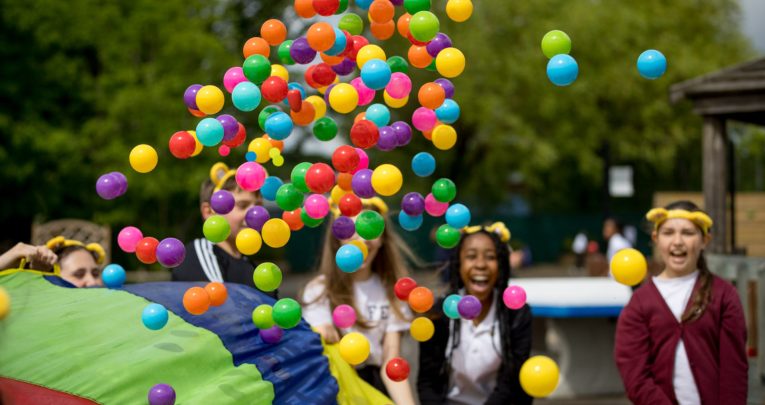 Pupils taking part in Children in Need activities