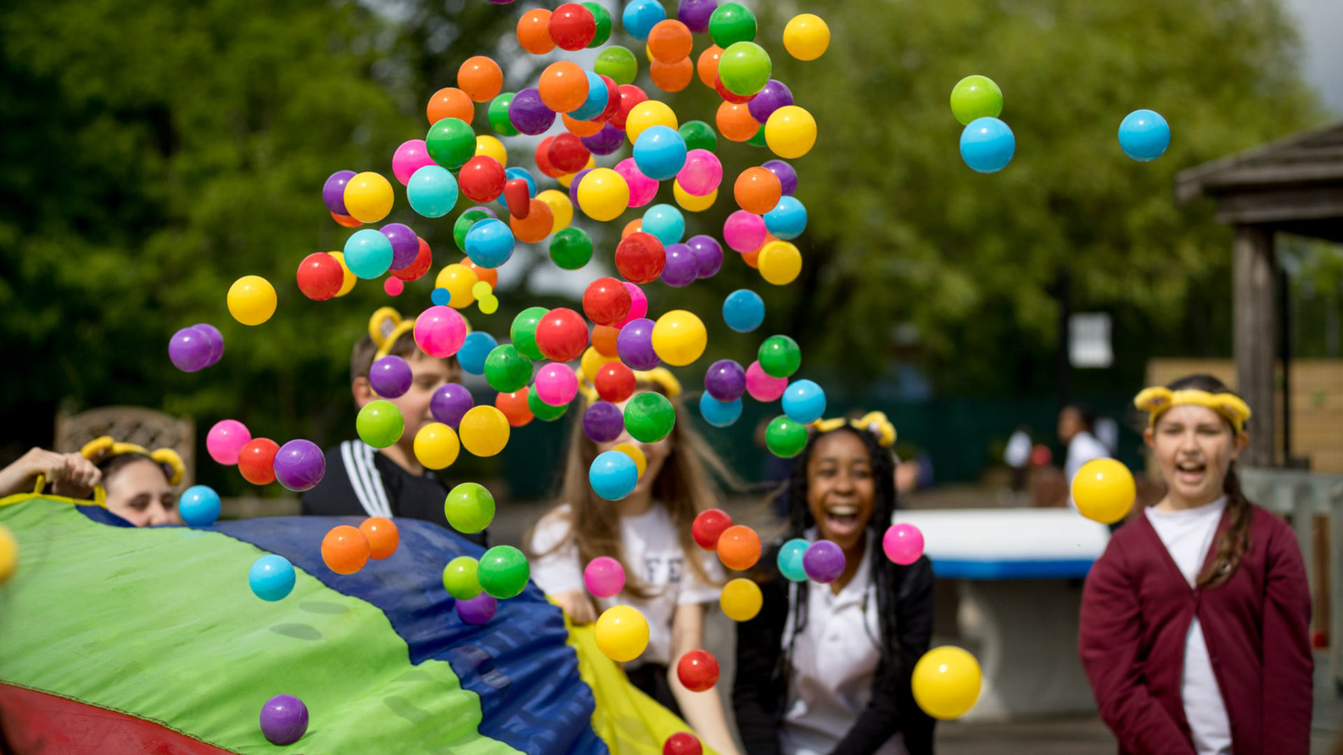 Pupils taking part in Children in Need activities