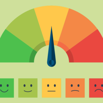 Illustration of dial from green to red, representing Ofsted Inspection Framework