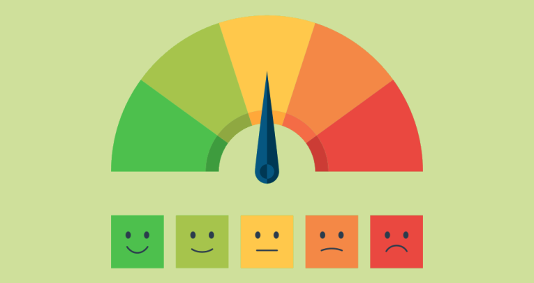 Illustration of dial from green to red, representing Ofsted Inspection Framework