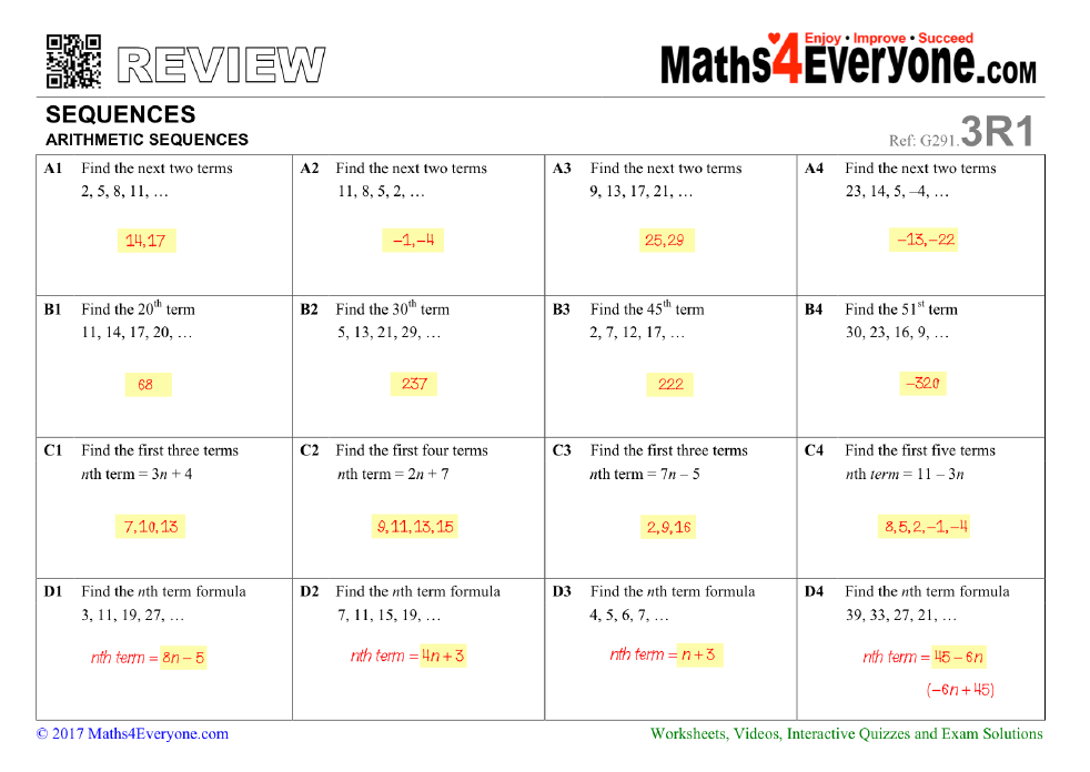 arithmetic-sequences-worksheets-for-ks3-and-ks4-maths-teachwire