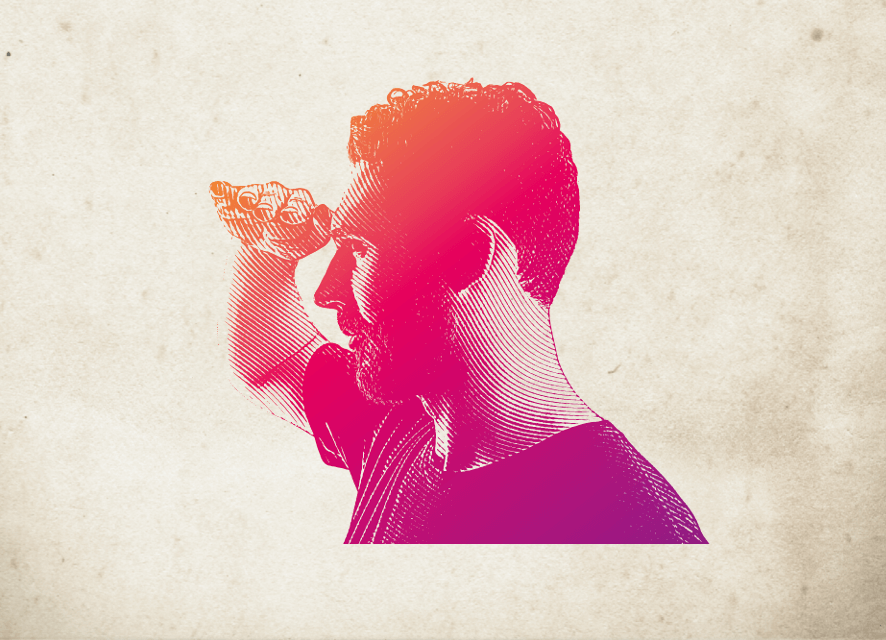 Stylised image of a modern actor playing Banquo, representing the idea of analysing Banquo quotes
