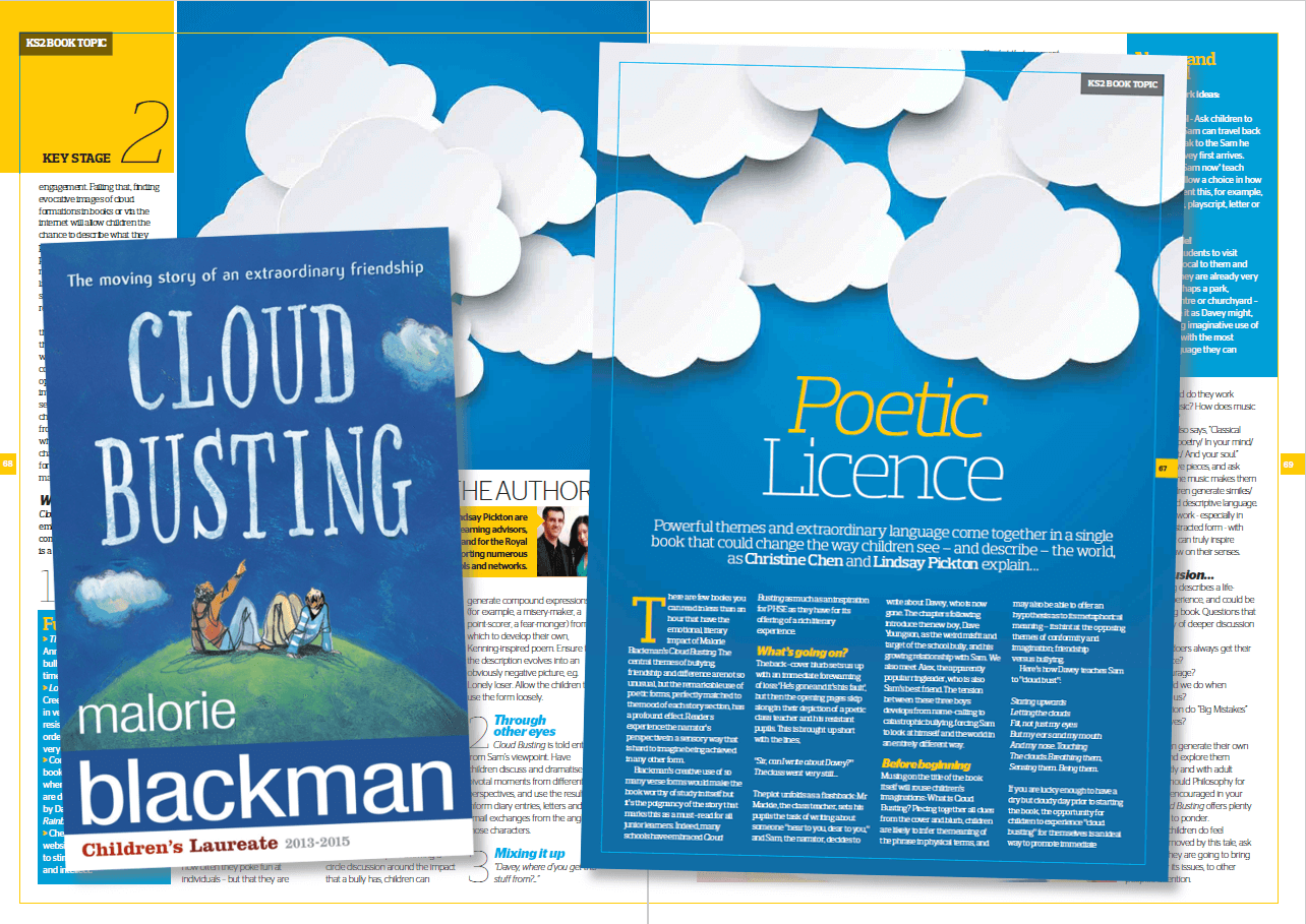 Cloud Busting by Malorie Blackman activities sheet