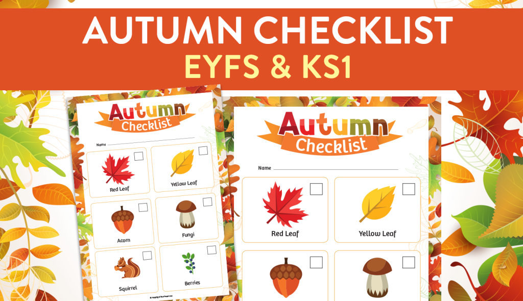 Autumn activities EYFS checklist
