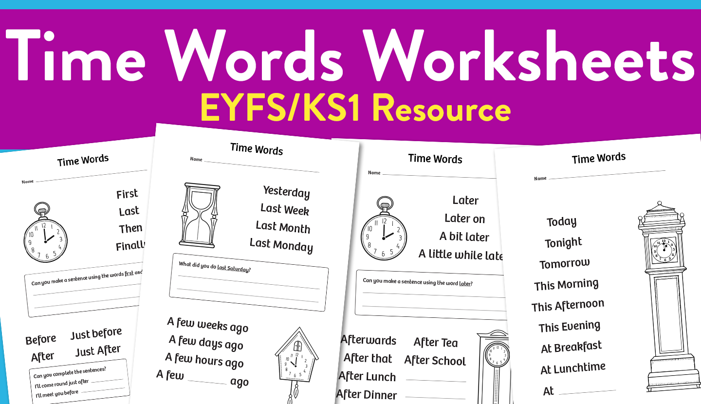 Time Words Worksheet Pdf