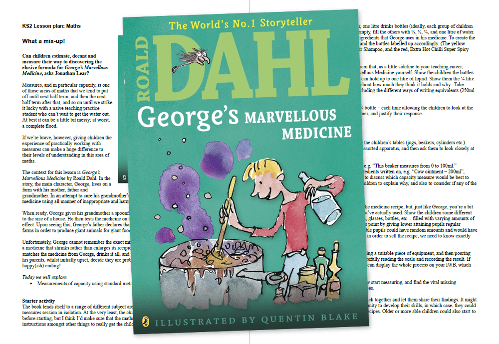 eorge's Marvellous Medicine lesson ideas PDF