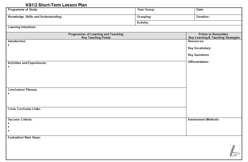 Lesson Plan Template and Sample, EFL Resources