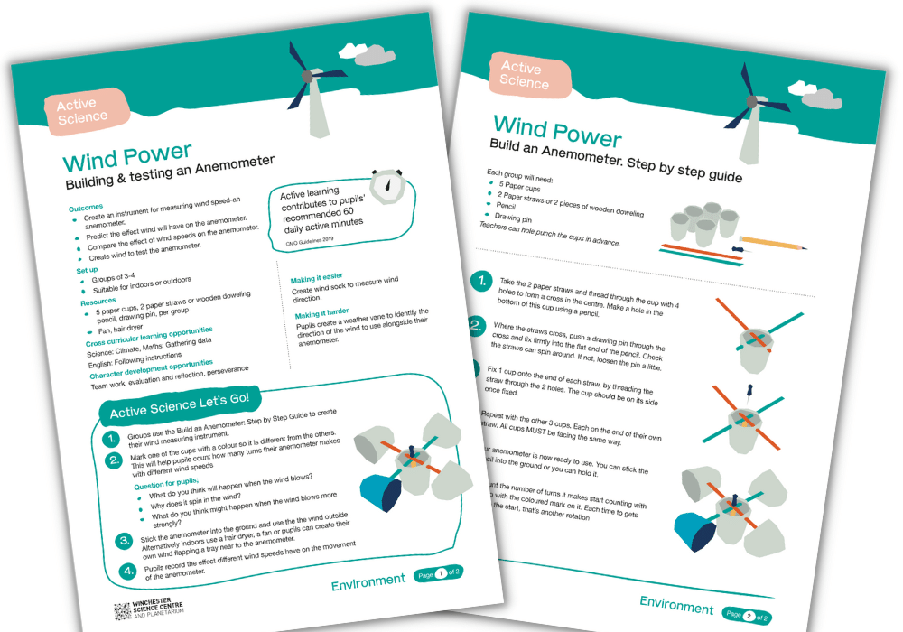 Wind speed measurement instructions