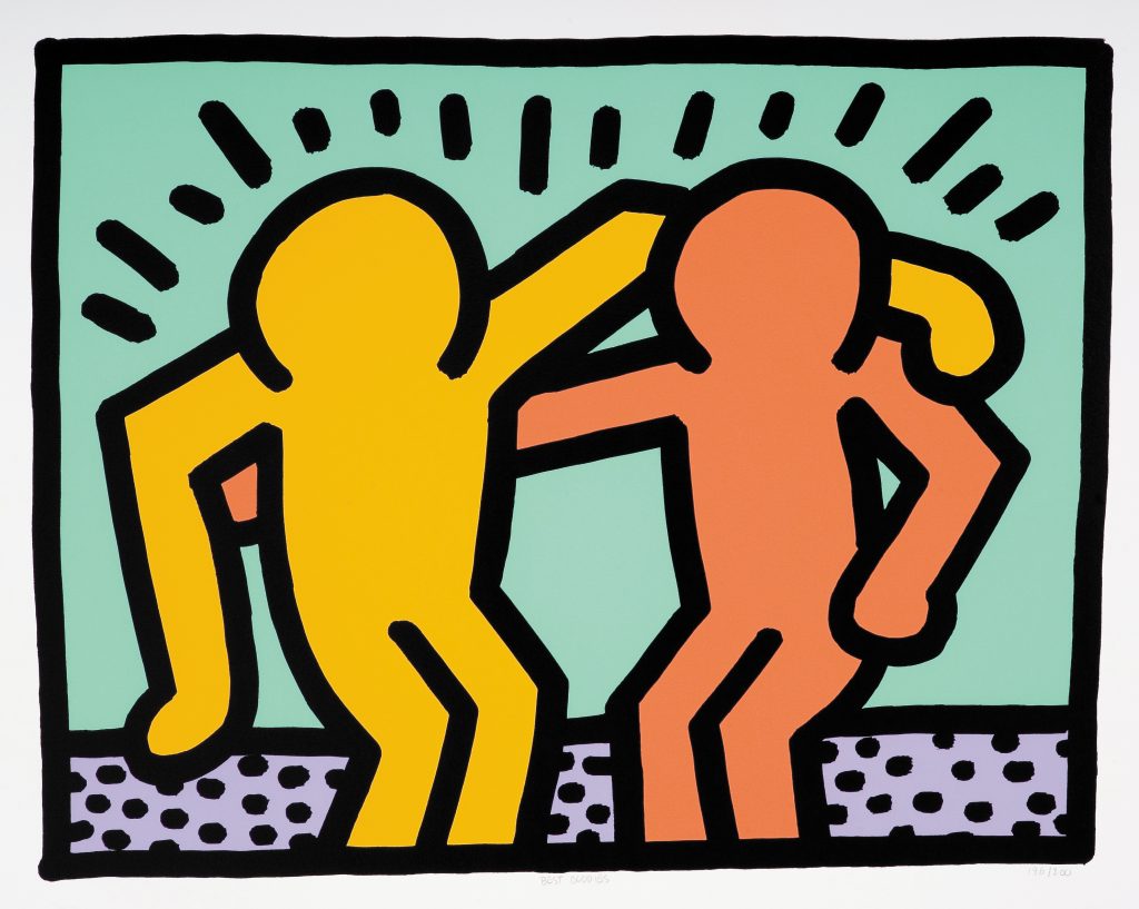 Keith Haring artwork, representing World Cup 2026 art idea