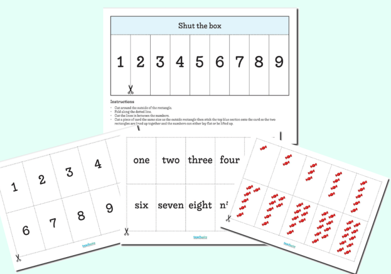 Maths games KS1 Resources and instructions Teachwire