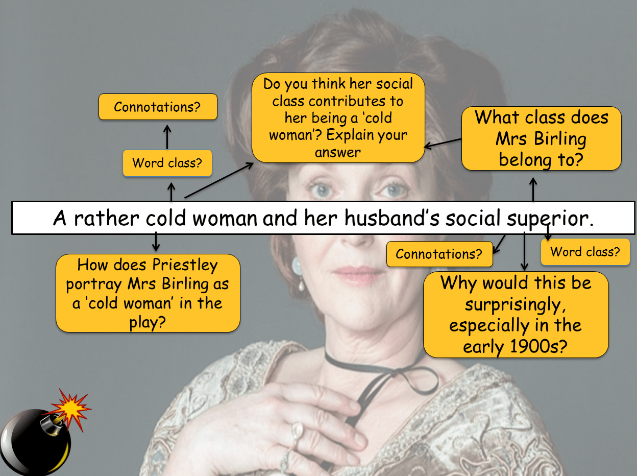 KS3/4 English ‘Explode the Quote’ Tasks for Mrs Birling in An Inspector