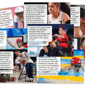 Inspirational posters about the Paralympics