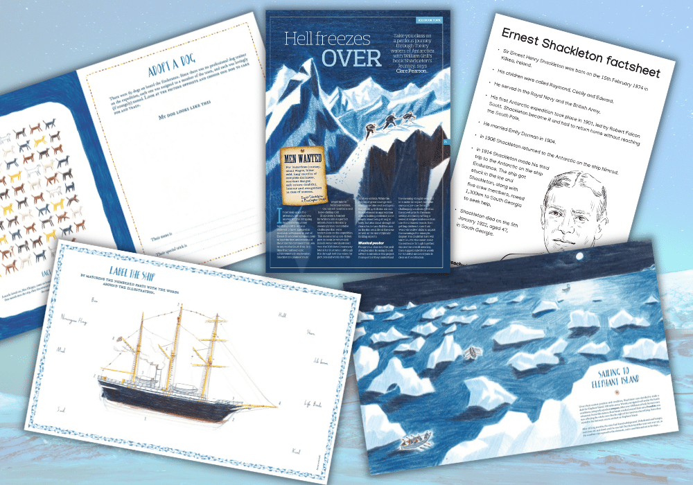 shackleton's journey writing ideas