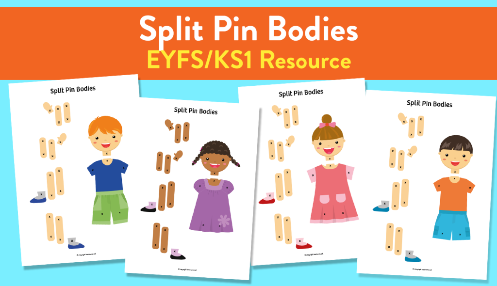 Splitpin Bodies Activity for Early Years and KS1 Teachwire