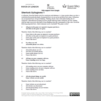 Logic puzzles with answers