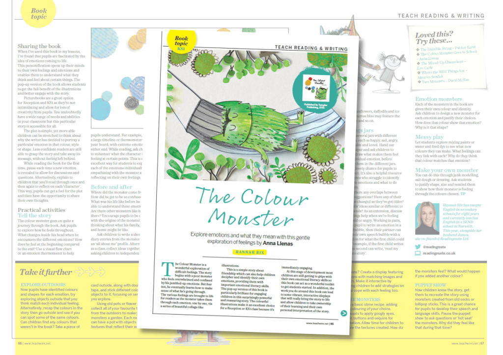 The Colour Monster friendship activities