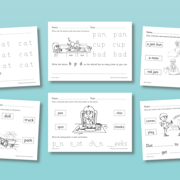 Reception worksheet pack