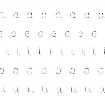 Vowels worksheet