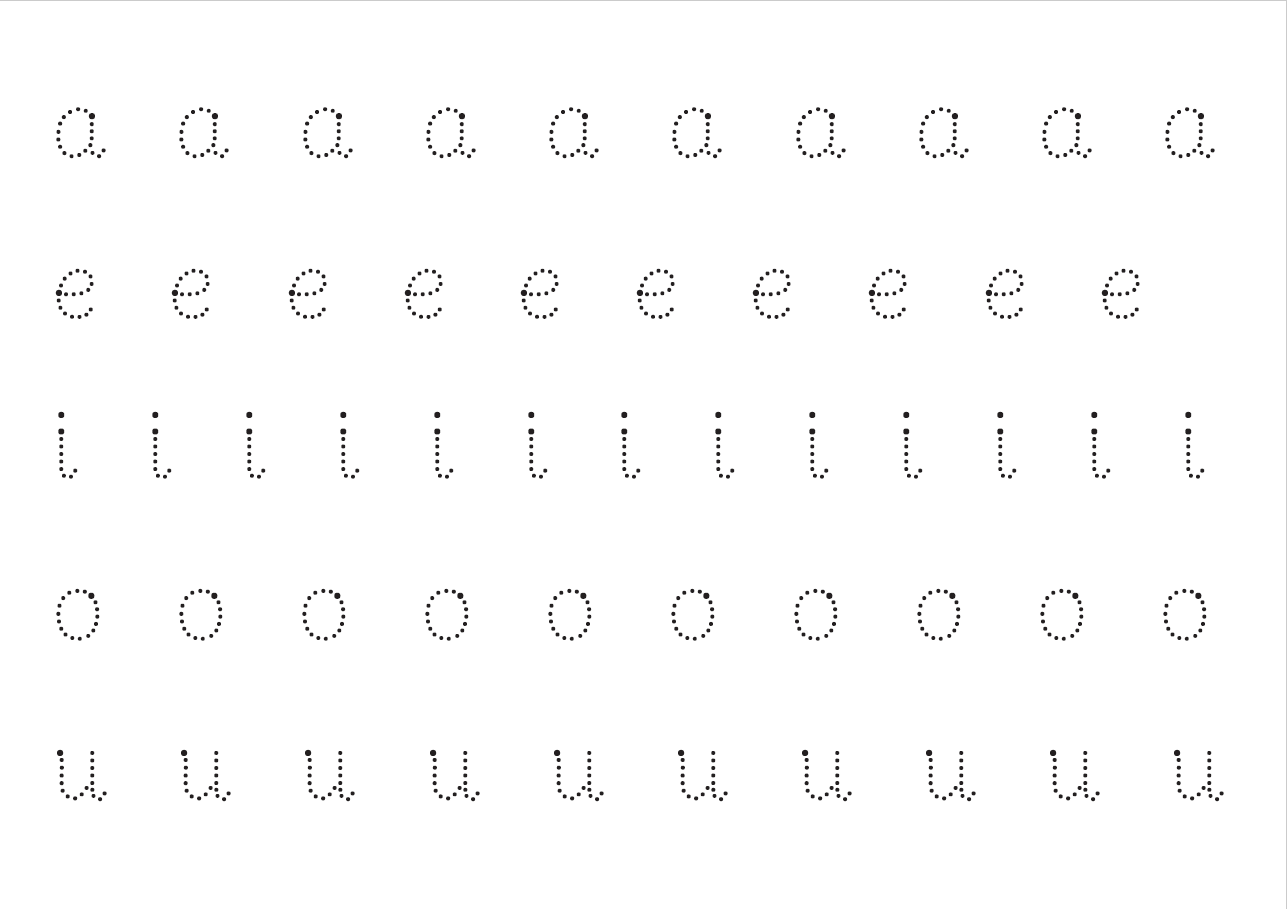 Vowels worksheet