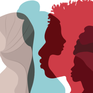 Colourful silhouettes of a diverse range of people, representing diversity in schools