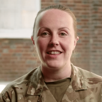 Female British Army soldier