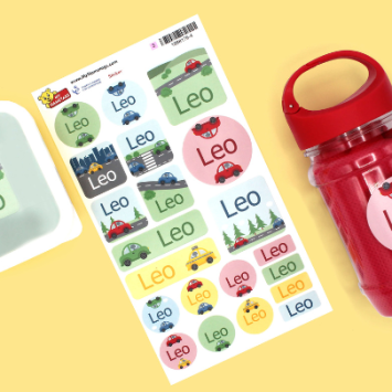 Labelled school items