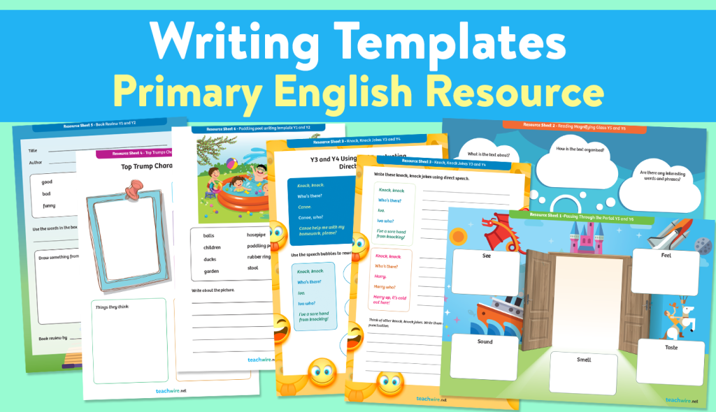 Rachel Clarke writing templates for primary English