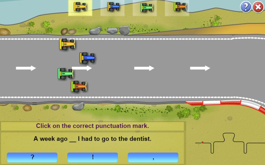 Punctuation marks online game
