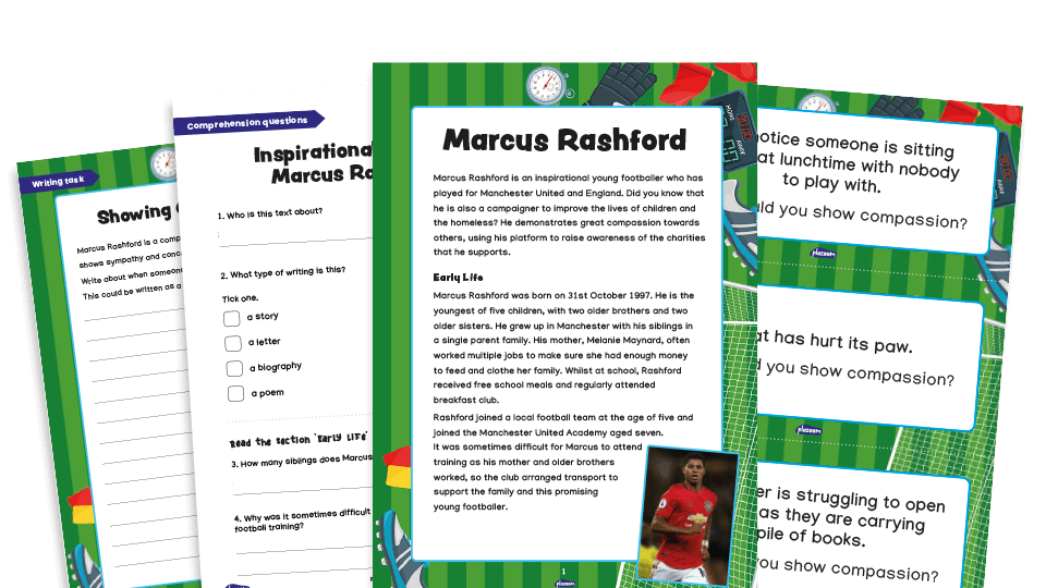 Marcus Rashford Black History Month activities