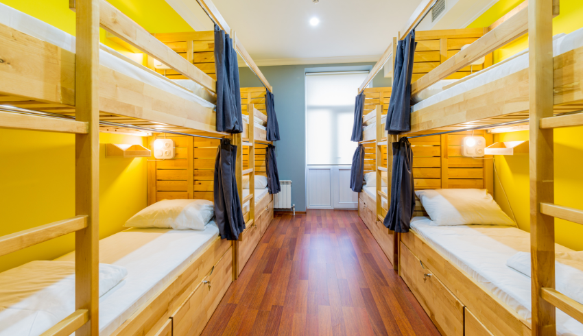 Bunkbeds in dormitory representing residential school trip ideas