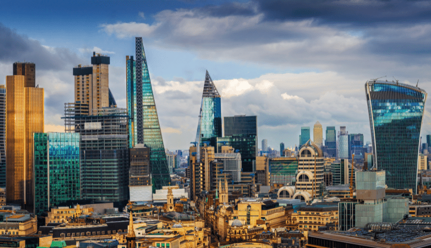 London skyline representing London school trip ideas