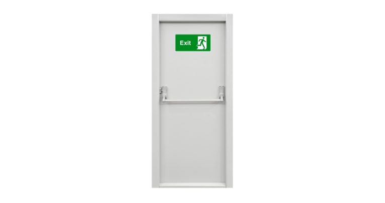 Photograph of an exit door