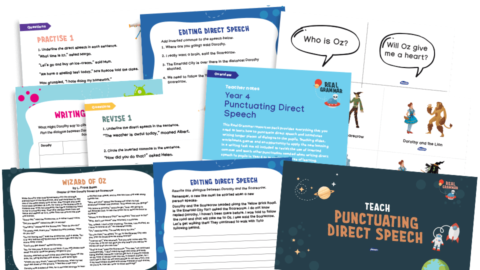 Speech marks / inverted commas KS2 7 of the best SPaG worksheets and