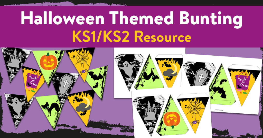 Halloween activities for schools bunting