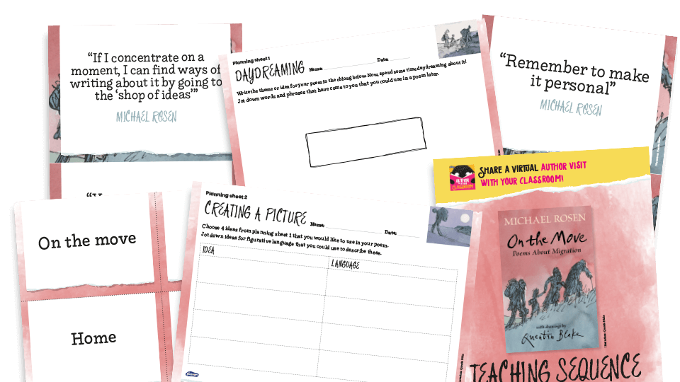Micahel Rosen Author in your Classroom resources for National Poetry Day