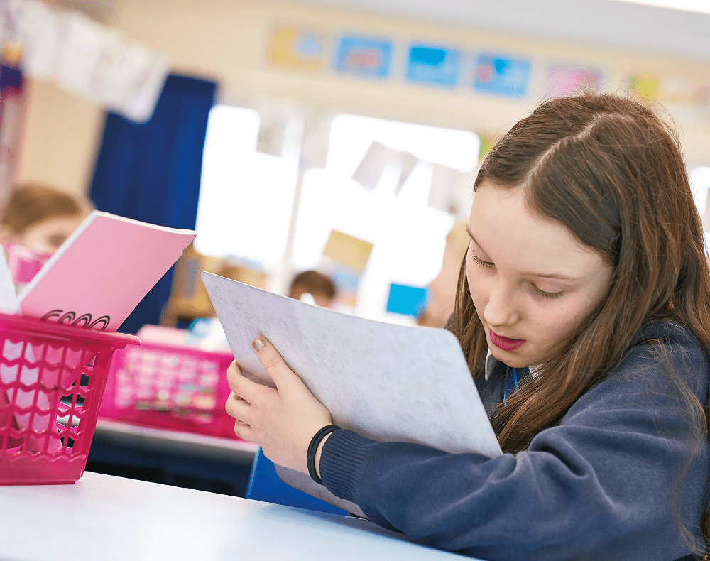 Girl in school uniform taking part in World Cup 2026 activities