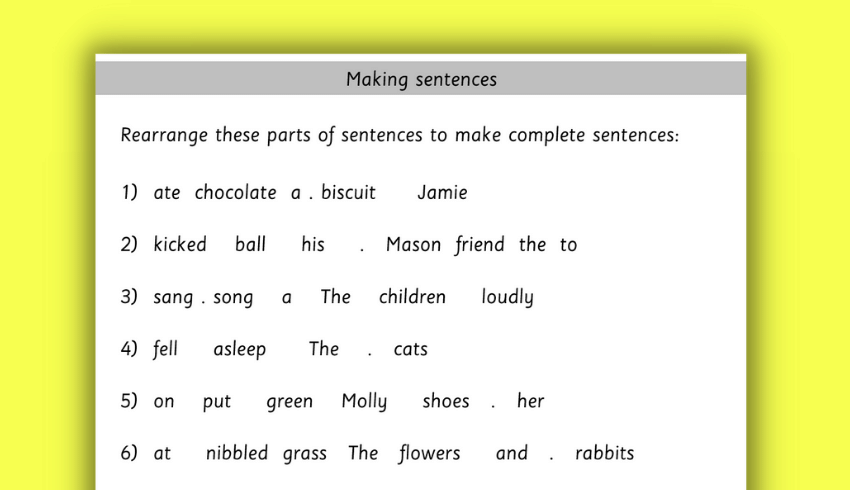 Punctuation games worksheet