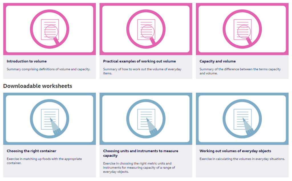 ks2 volume worksheet