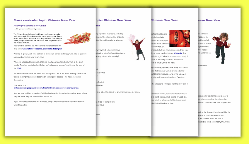 Chinese New Year activities for KS1/KS2