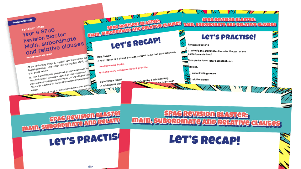 KS2 SATs SPaG Revision Blaster