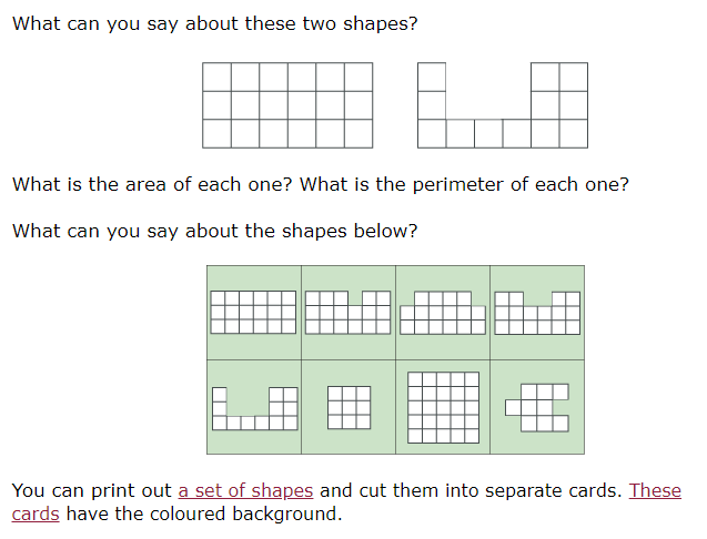 nrich problem solving perimeter