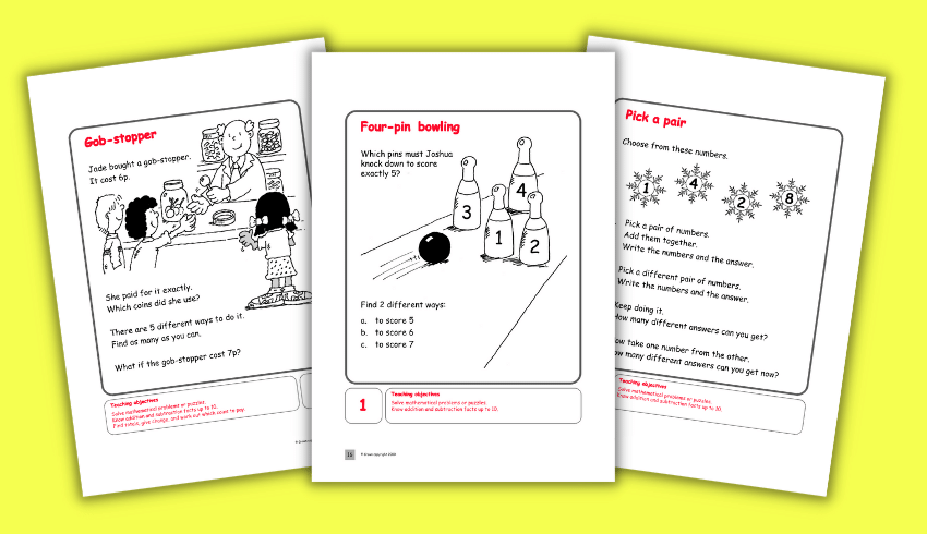 Puzzles and problems SATs resource