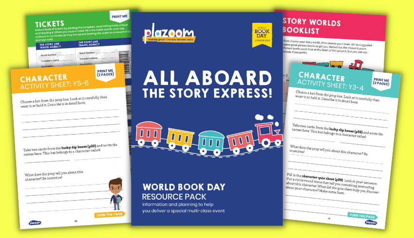 World Book Day Story Express resource pack ideas for schools
