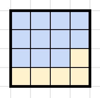 Grid showing two prime numbers making square numbers