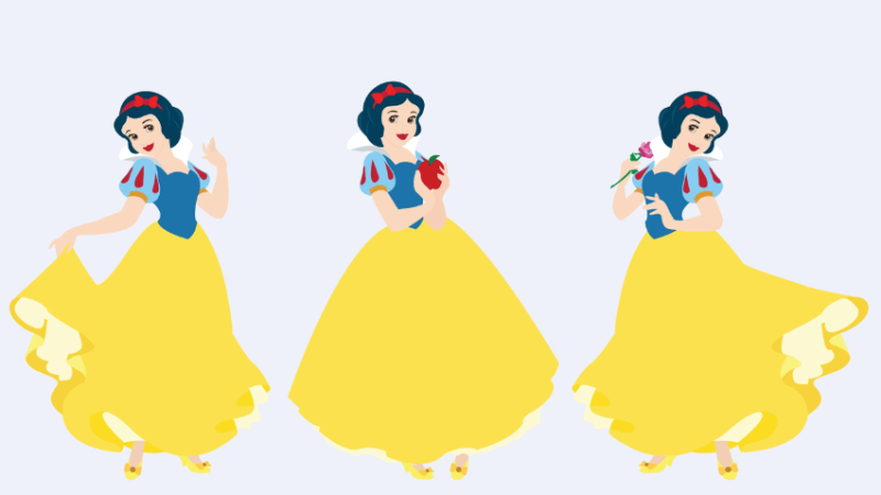 Snow White representing primary school maths