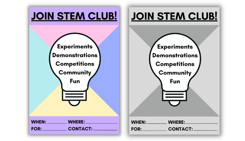 STEM poster for schools