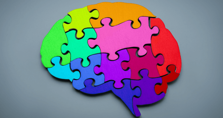 Jigsaw puzzle brain representing school exclusion